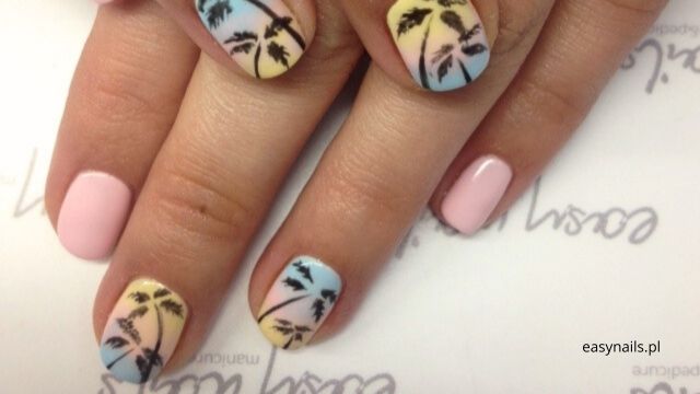 Paznokcie Z Palmą Egzotyczny Manicure Krok Po Kroku Paznokcie Z Palmą Egzotyczny Manicure Krok Po Kroku