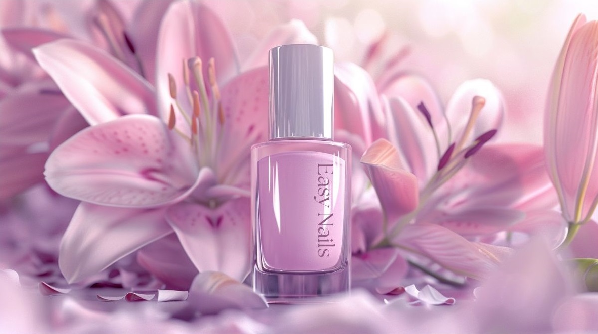 Liliowy Lakier Hybrydowy Do Paznokci Delikatna Pastelowa Głębia