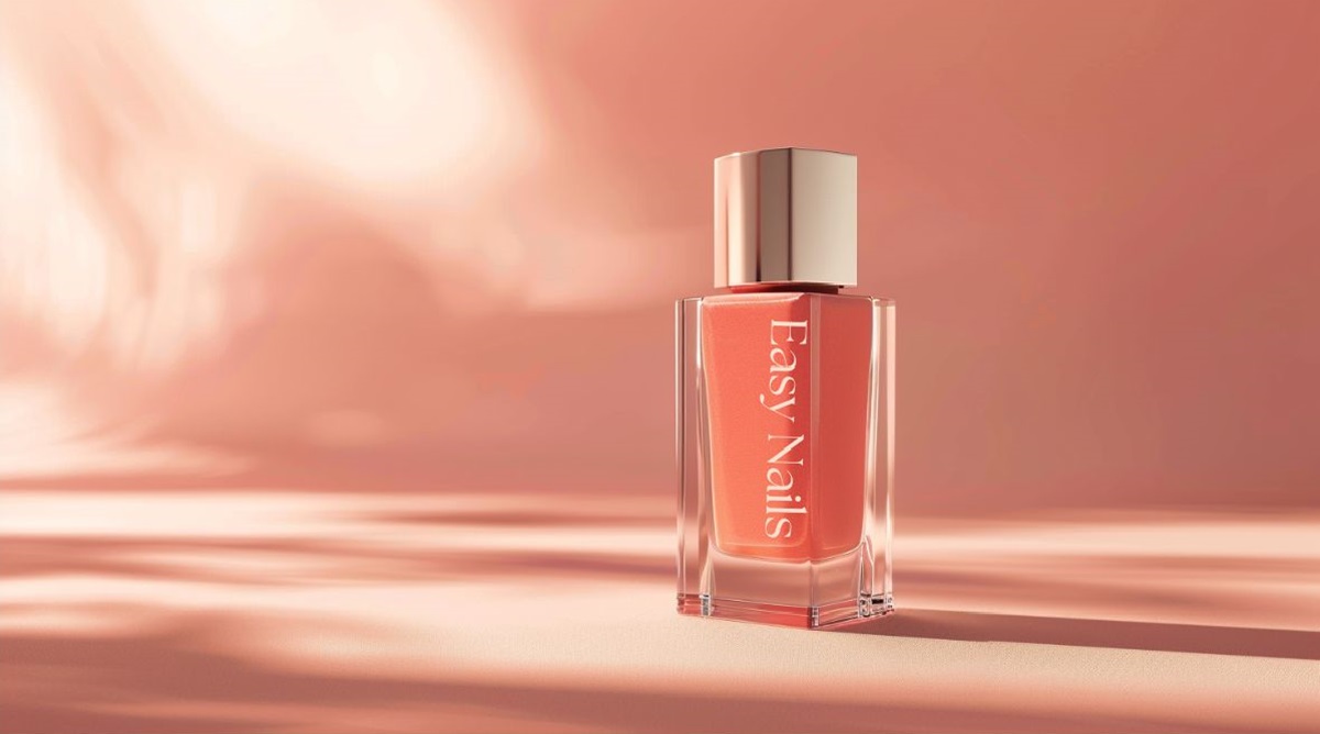 Łososiowy Lakier Hybrydowy Do Paznokci Ciepła Barwa Pełna Uroku